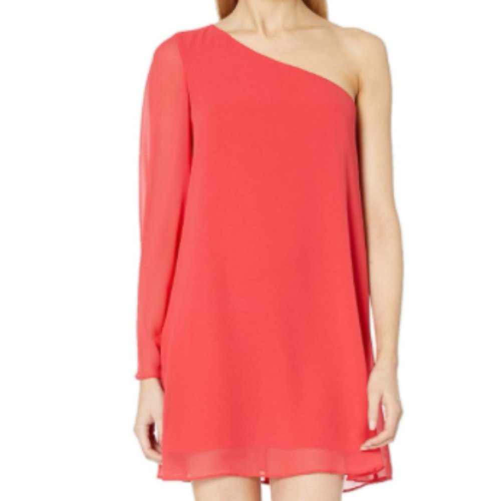BCBGeneration Women's One Shoulder Chiffon Dress